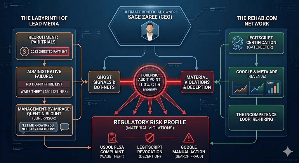 How Lead Media and Rehab Media are connected